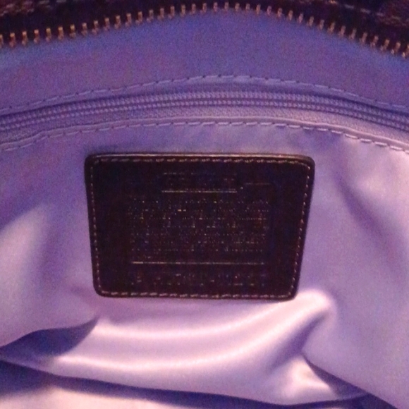 Authentic Coach Brown Signature Handbag - Picture 9 of 10